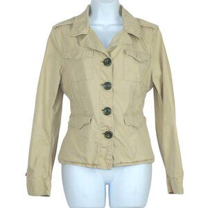 American Eagle Women's Utility Jacket Tan lightweight  Size L